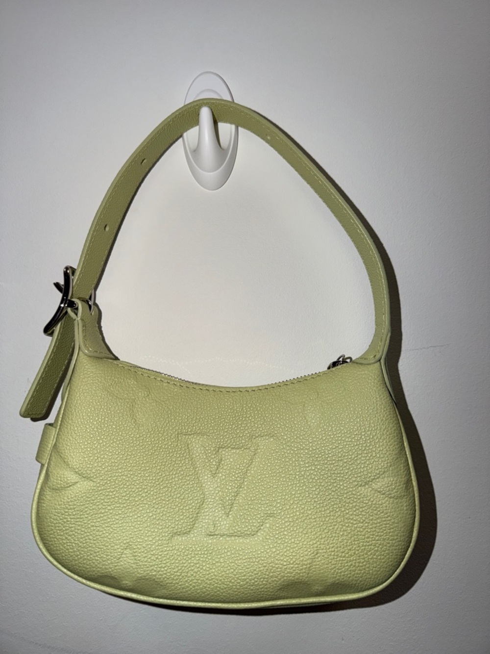 Louis Vuitton Lemon Green Monogram Embossed Shoulder Bag